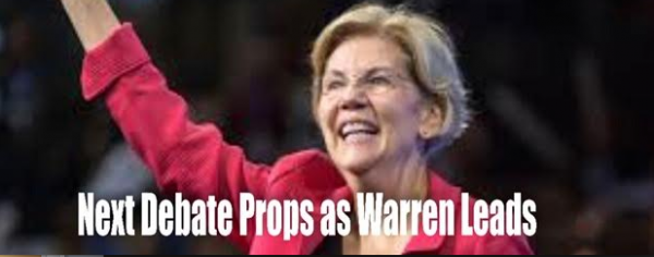 Warren Leads Democrat Odds and Fun Prop Bets for Debate
