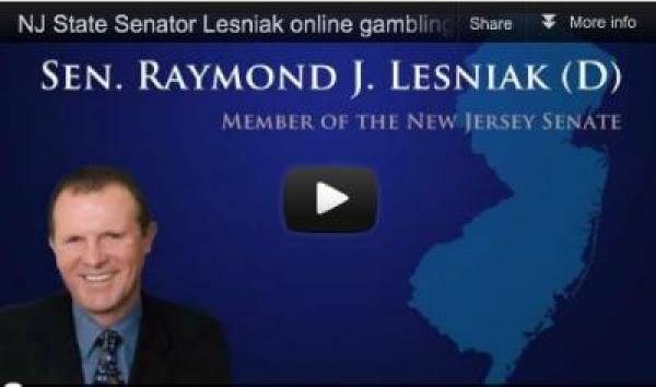 Lesniak Wants Internet Gambling Bill on Chris Christie’s Desk by End of June (Vi