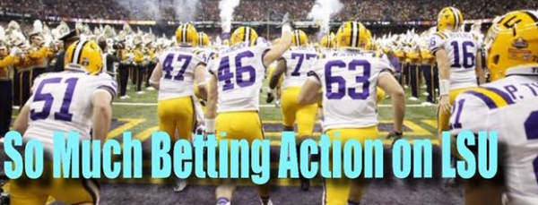 The Betting Action on LSU to Win the College Football Championship Game Overwhelming