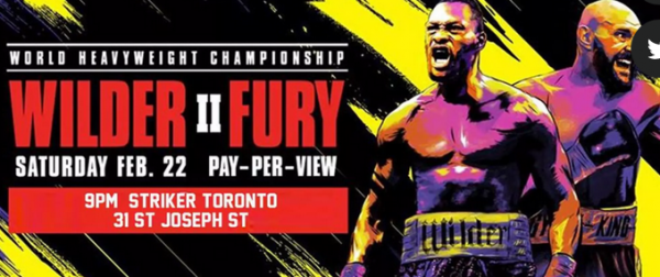 Where Can I Watch, Bet Wilder vs. Fury 2 From Toronto