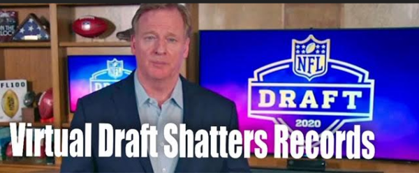Virtual NFL draft Shatters Records With 55 Million Viewers