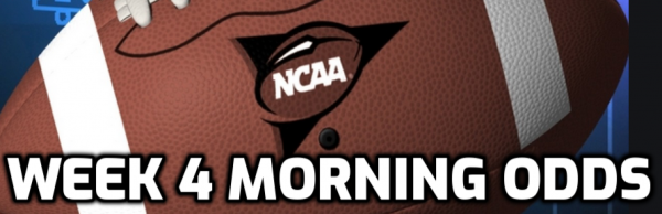 College Football Week 4 Morning Odds - 2020