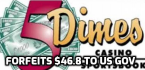 5Dimes Agrees to Forfeit Over $46.8 Million to Resolve Criminal Probe 5Dimes Agrees to Forfeit Over $46.8 Million to Resolve Criminal Probe
