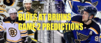 Blues at Bruins Game 2 Stanley Cup Predictions