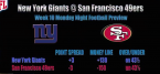 Sunday Night Football Betting Odds Week 11 - Giants vs. 49ers Prediction Sunday Night Football Betting Odds Week 11 - Giants vs. 49ers Prediction