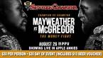 Where Can I Watch, Bet the Mayweather-McGregor Pensacola, Destin 