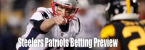 Steelers vs. Patriots Sunday Night Football Line at -5.5 Some Books Steelers vs. Patriots Sunday Night Football Line at -5.5 Some Books