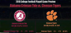 Bet the 2019 College Football Championship Game - Alabama vs. Clemson Prediction