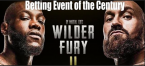Wilder-Fury 2 Will Likely Be Most Bet on Event of the Year Wilder-Fury 2 Will Likely Be Most Bet on Event of the Year