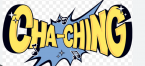 onomatopoeia associated with a cash register ringing