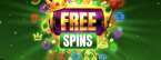 A slot machine offering free spins