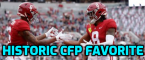 Alabama Biggest Favorite in CFP History and Surprise Heisman Frontrunner