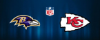 Baltimore Ravens vs. Kansas City Chiefs logos