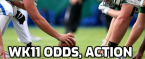 NFL Week 11 Morning Odds, Betting Action NFL Week 11 Morning Odds, Betting Action