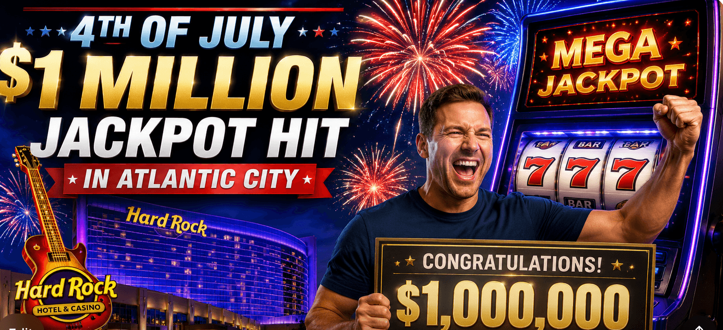 Million Dollar Jackpot Hits at Hard Rock Hotel & Casino Atlantic City on 4th of July