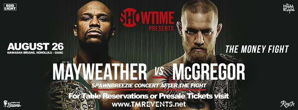 Where Can I Watch, Bet the Mayweather-McGregor Fight Hawaii 