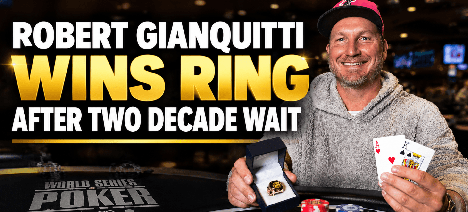 From Worst to First, WSOPC Pompano Main Event Champ Gets First Ring After Two Decades on Circuit