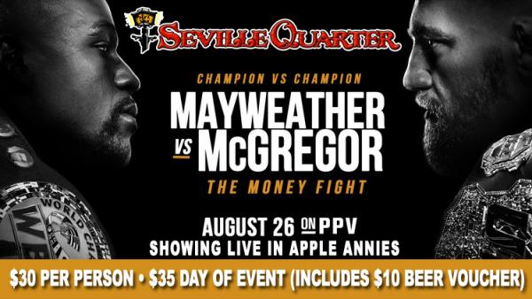 Where Can I Watch, Bet the Mayweather-McGregor Pensacola, Destin 