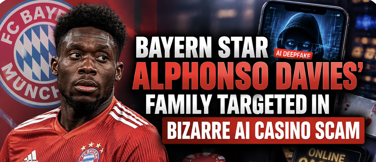 Bayern Star Alphonso Davies' Family the Target of Bizarre AI Casino Scam