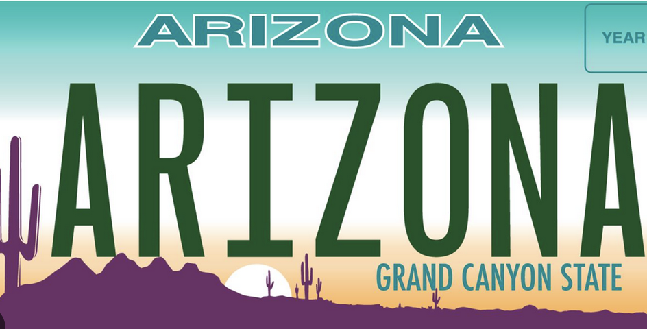 Arizona license plate
