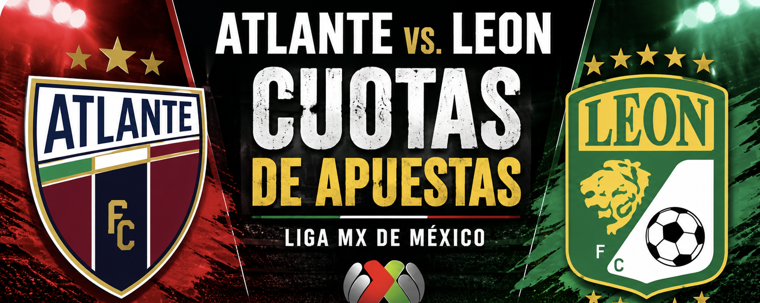 Atlante vs. Leon Cuotas de Apuestas – Liga MX de México - 28 de Agosto