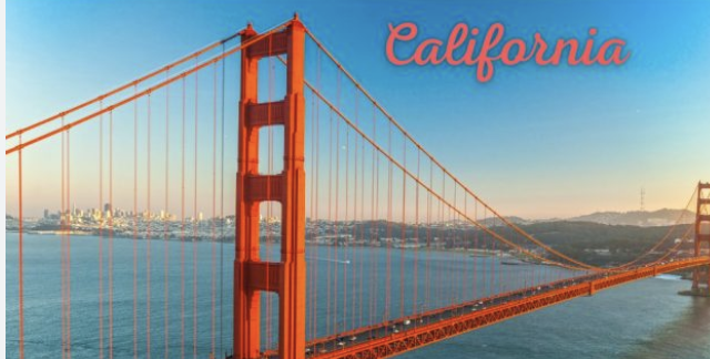 Golden Gate Bridge in California 