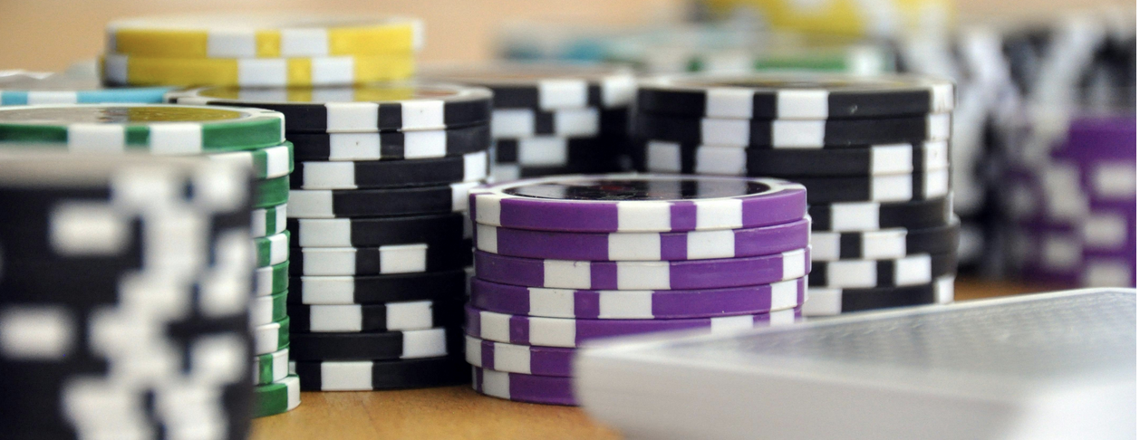 Casino chips and cards