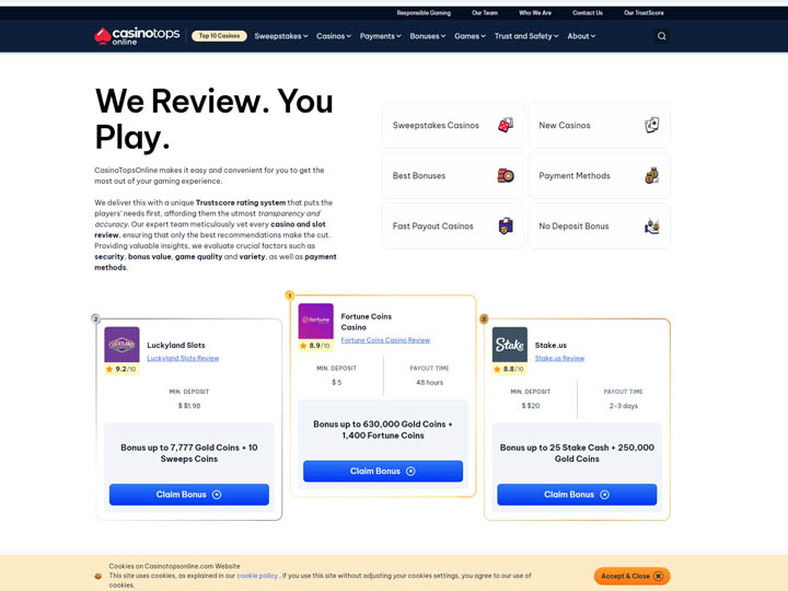 Unveiling CasinoTopsOnline: A Deep Dive for Savvy Casino Gamers