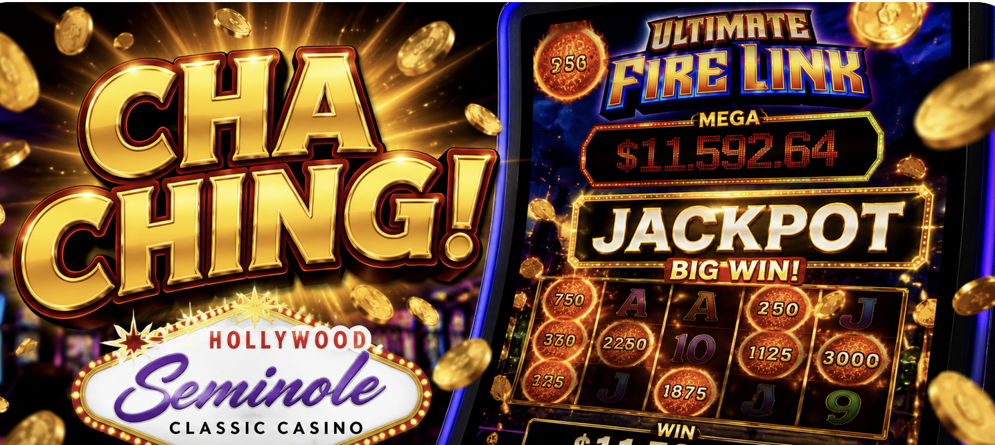 $2.50 Bet Results in $72,680.45 Jackpot at Seminole Classic Casino in Hollywood, Florida