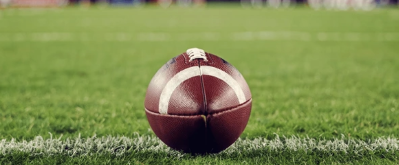 College football on field 