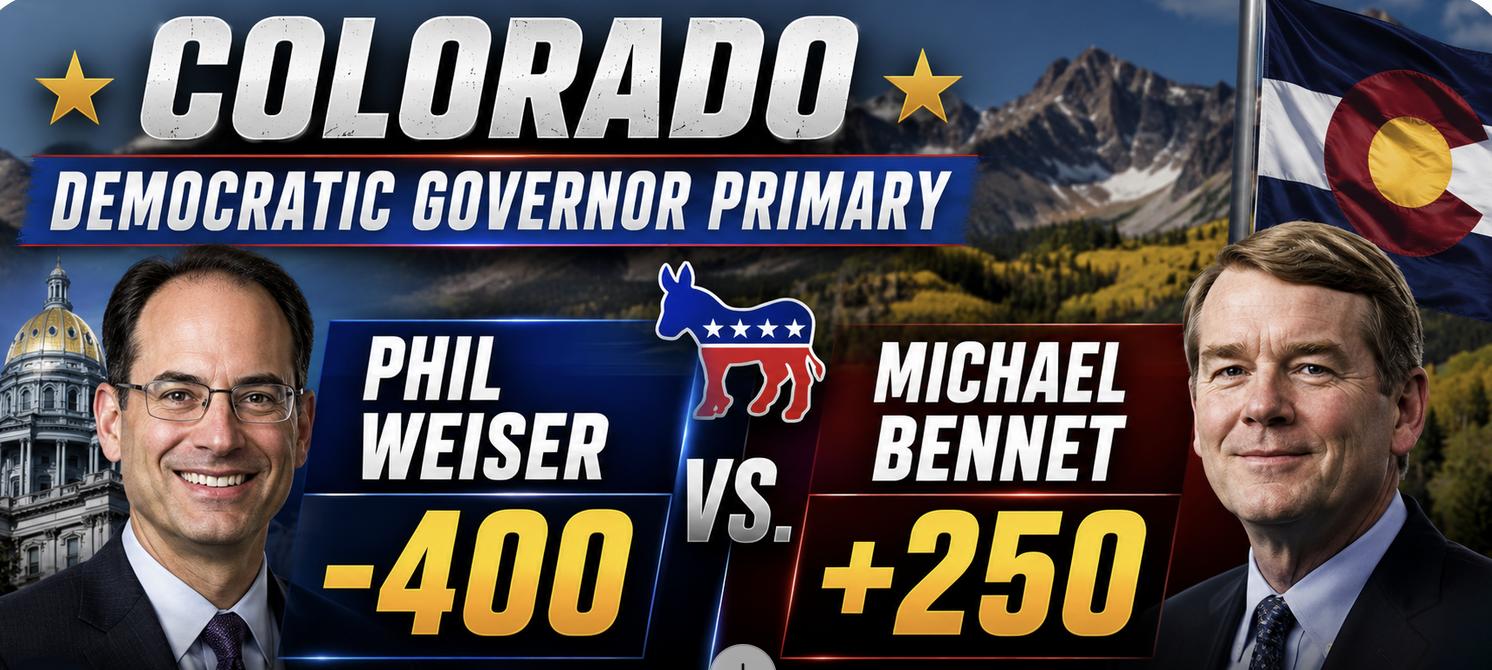 Colorado Democratic Primary for Governor Odds Have Phil Weiser -400 Favorite, Michael Bennet Pays $250