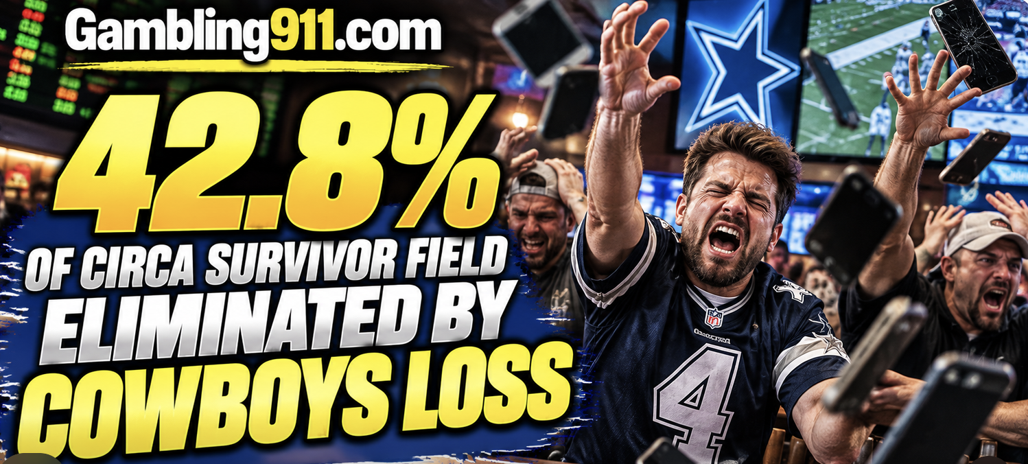 42.8% of Circa Survivor Field Eliminated By Dallas Cowboys Loss to Tampa