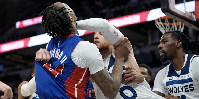 Detroit Pistons fight 
