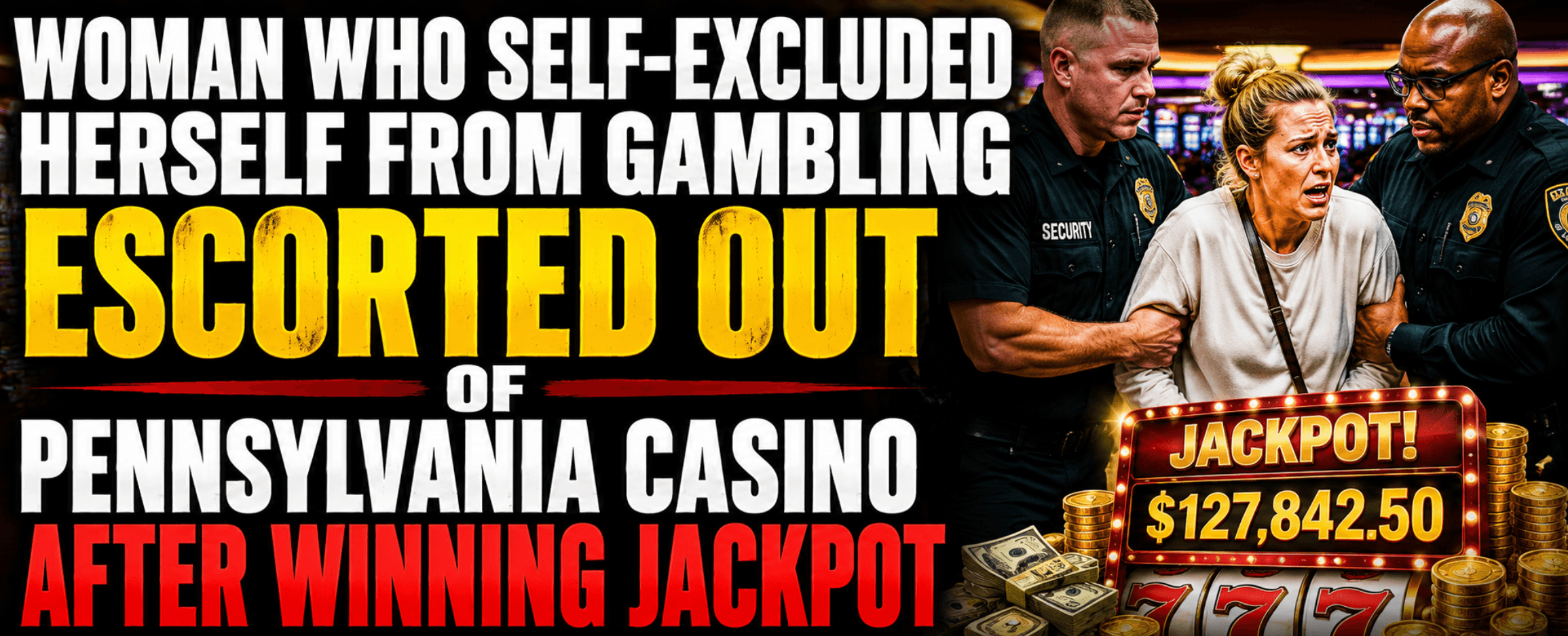 Woman Who Self-Excluded Herself From Gambling Escorted Out of Pennsylvania Casino After Winning Jackpot
