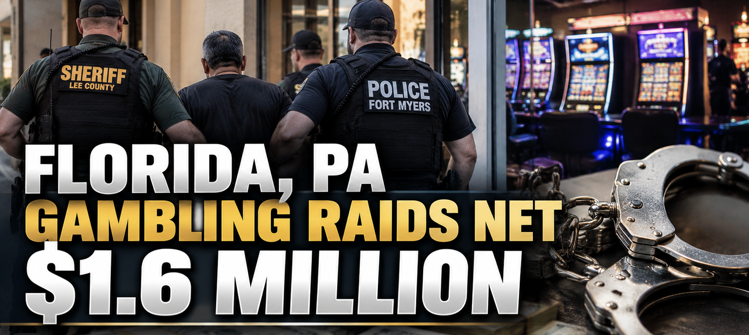 10 Arrests, $1.6 Million Seized in Latest Fort Myers Gambling Bust With Ties to Mercer Pennsylvania