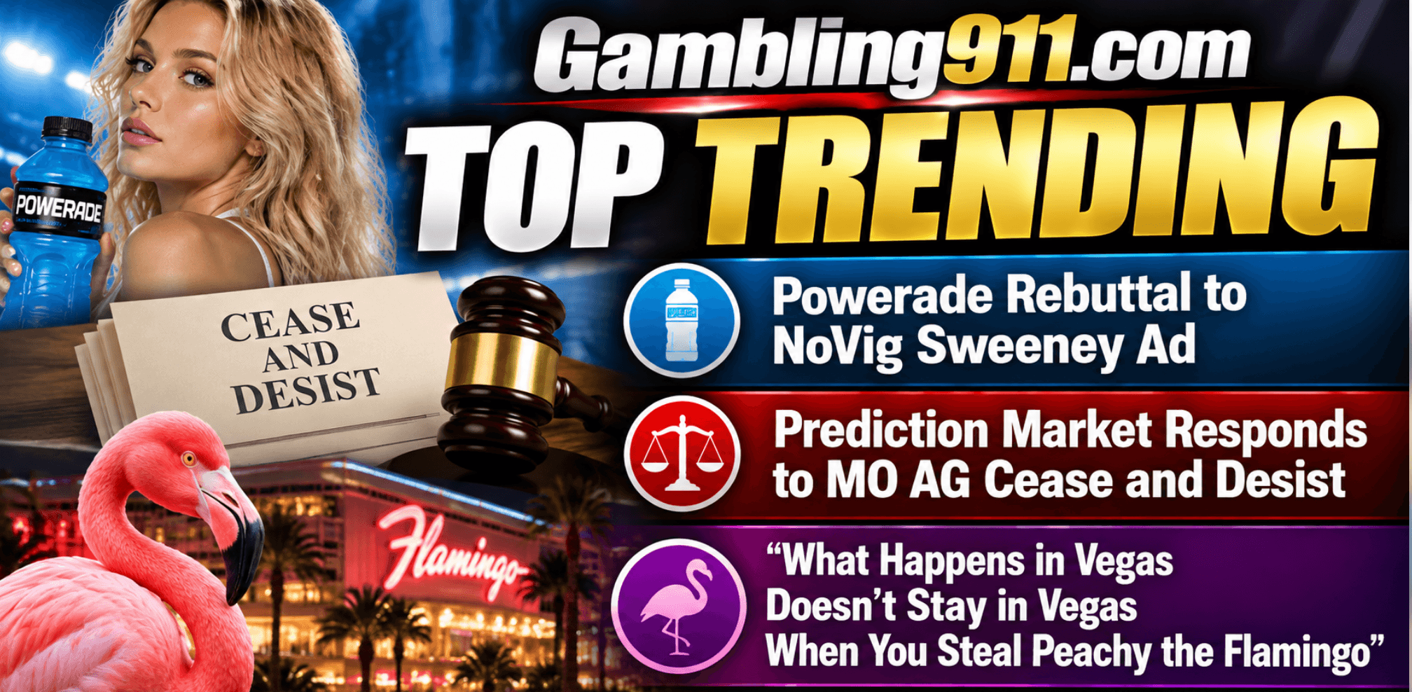 Top Trending Gambling News: NoVig Takes on Missouri AG Fresh Off Sydney Sweeney Brouhaha