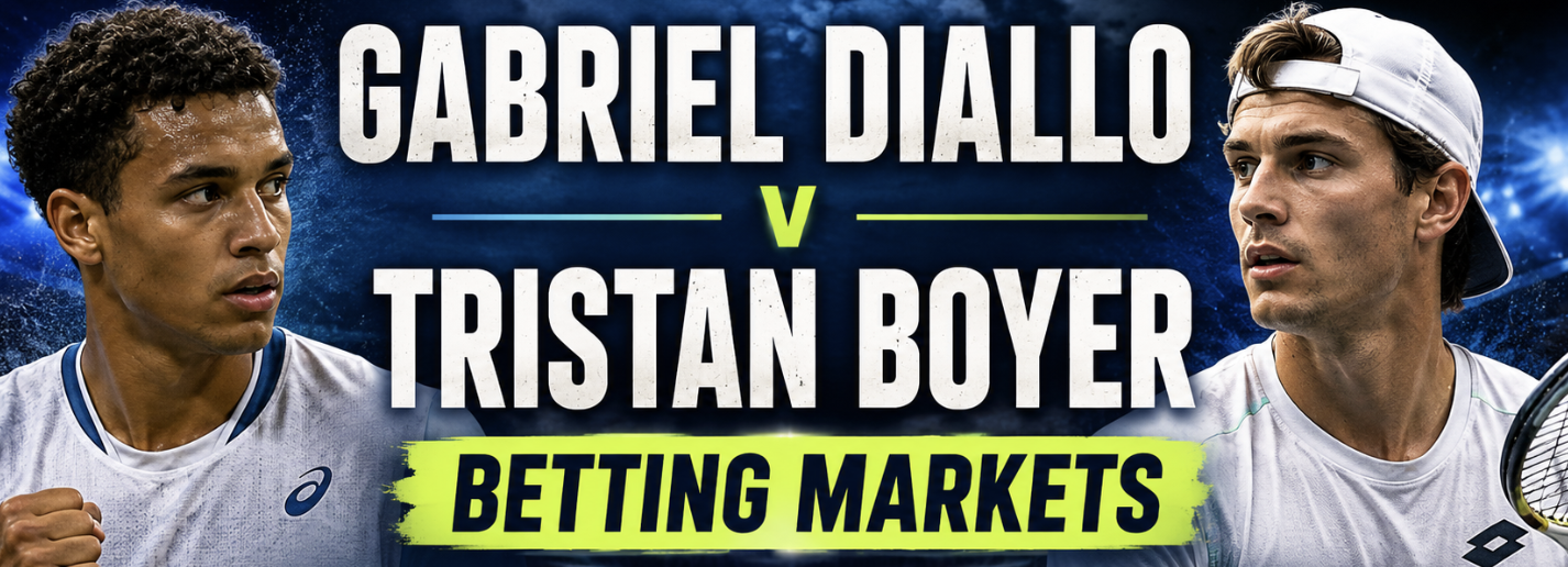 Gabriel Diallo v Tristan Boyer Betting Markets: ATP Los Cabos 2026 Odds