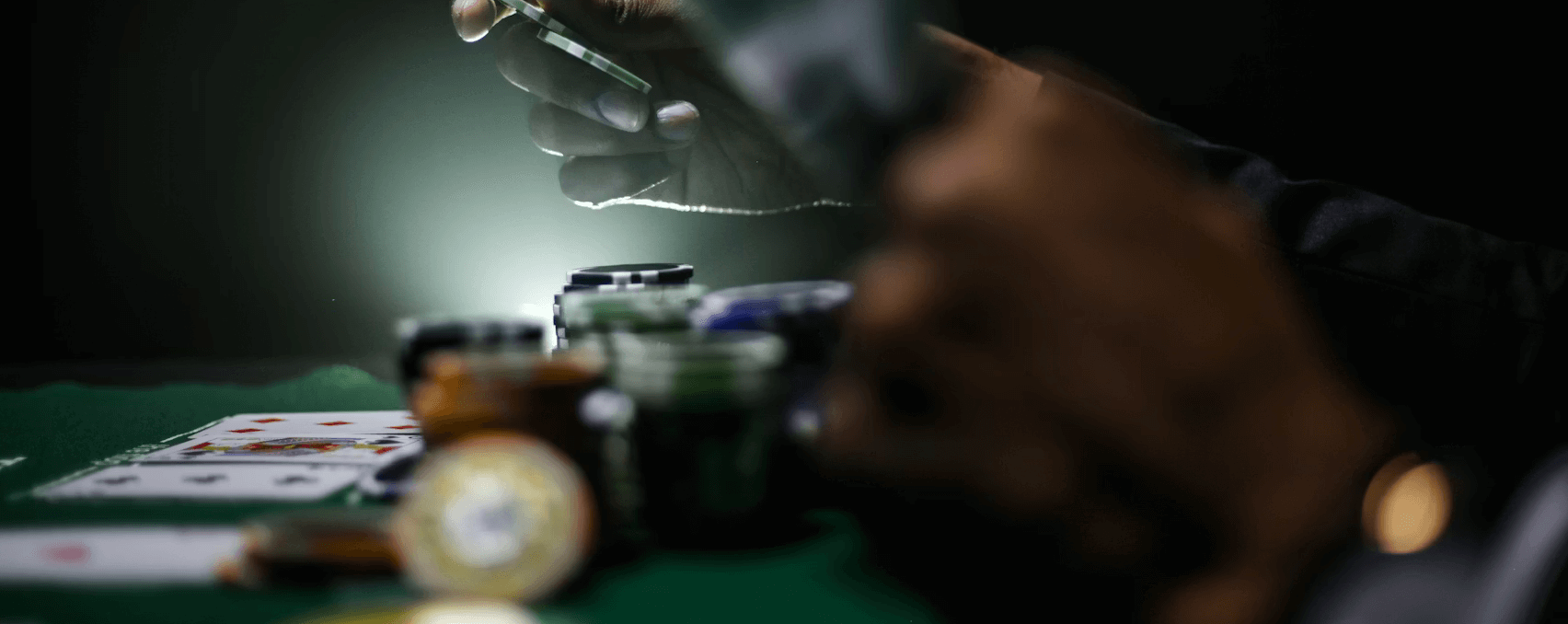 Gambling chips and cards