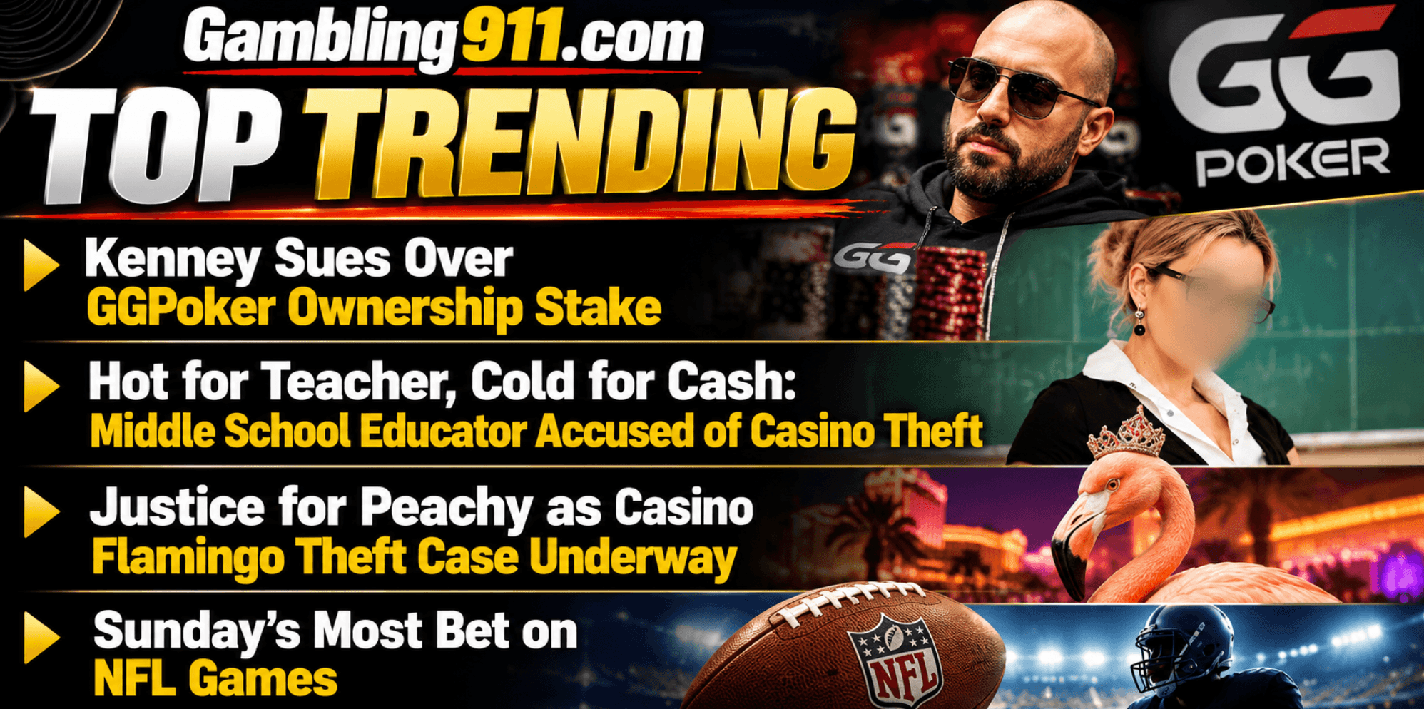 Top Trending Gambling News:  Bryn Kenney Sues GGPoker Boss in Nevada Over Ownership Dispute 