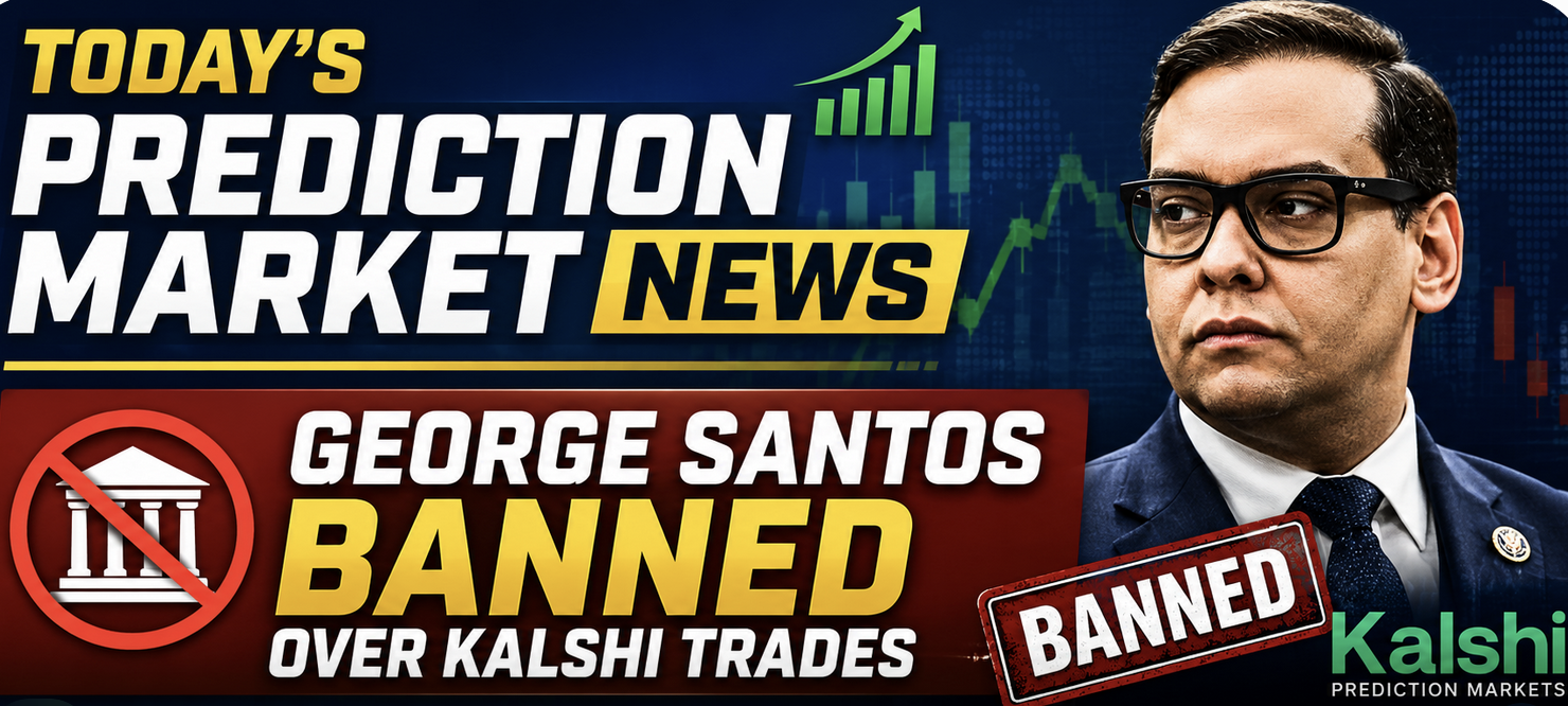 Prediction Market News Monday August 3, 2026: George Santos Fined and Banned Over Kalshi Prediction Market Trades