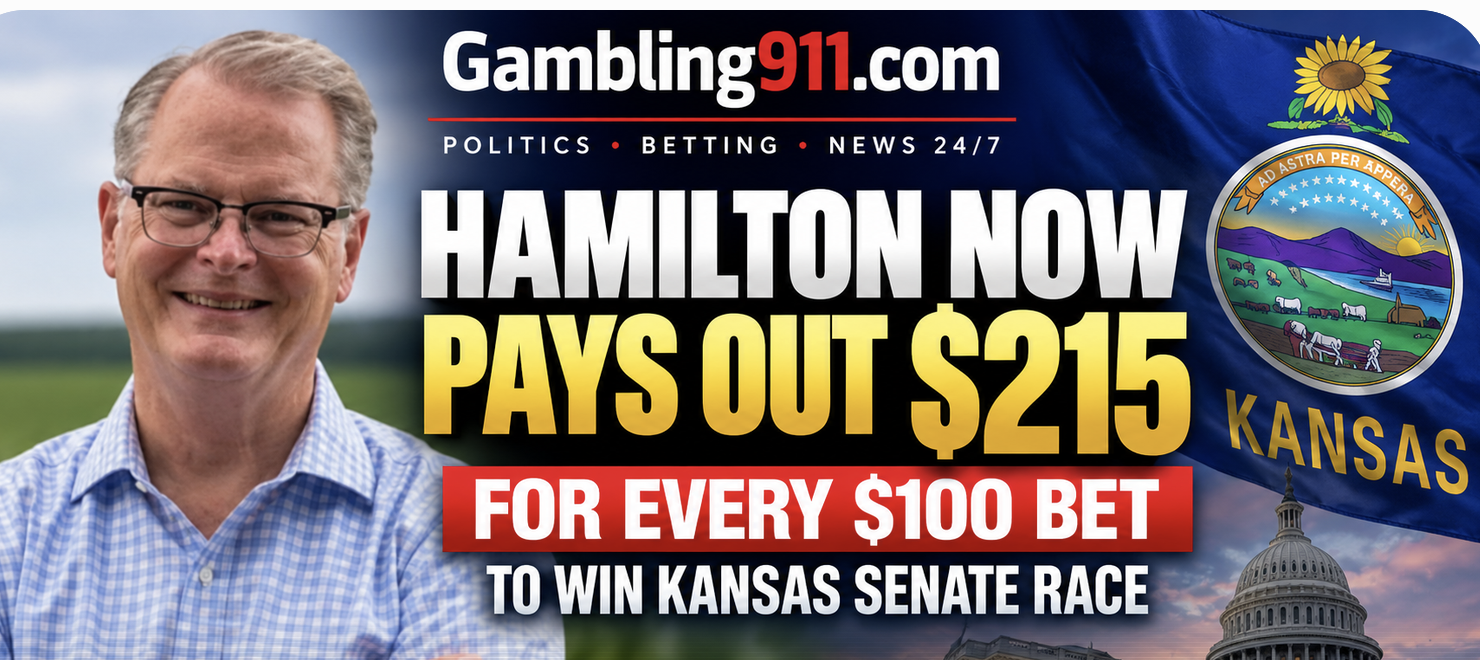 Hamilton Now Pays Out 215 For Every 100 Bet To Win Kansas Senate Race 
