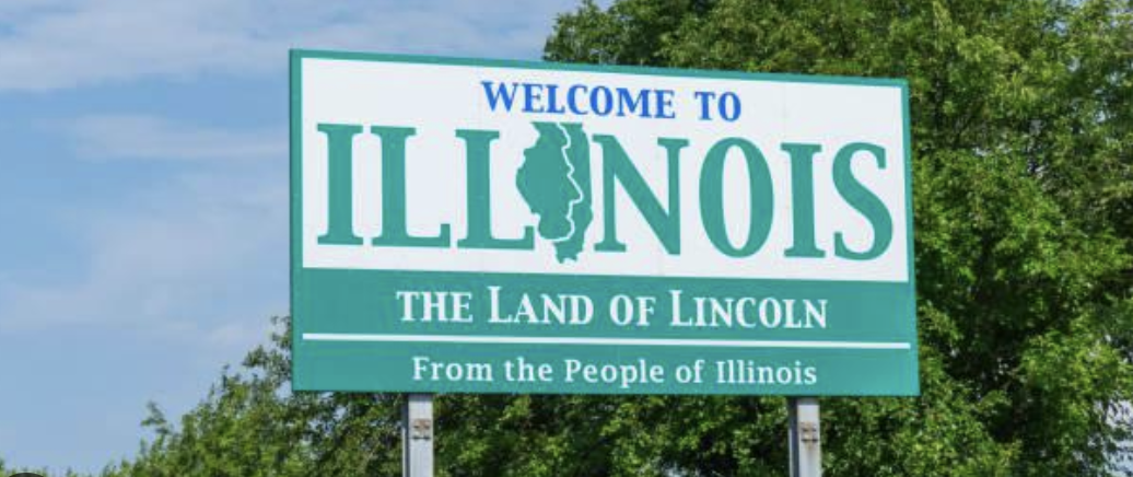 Illinois welcome sign