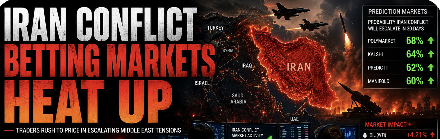 Iran Fires Missiles at Israel as Conflict Betting Markets Heat Up Once Again