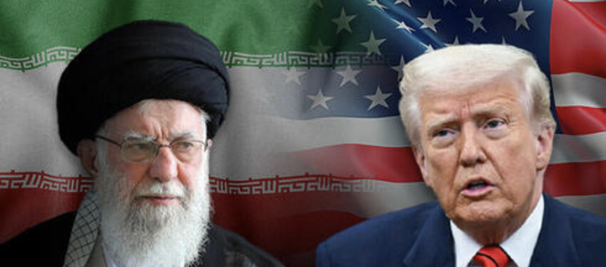 US President Donald Trump along side Iran Supreme Leader