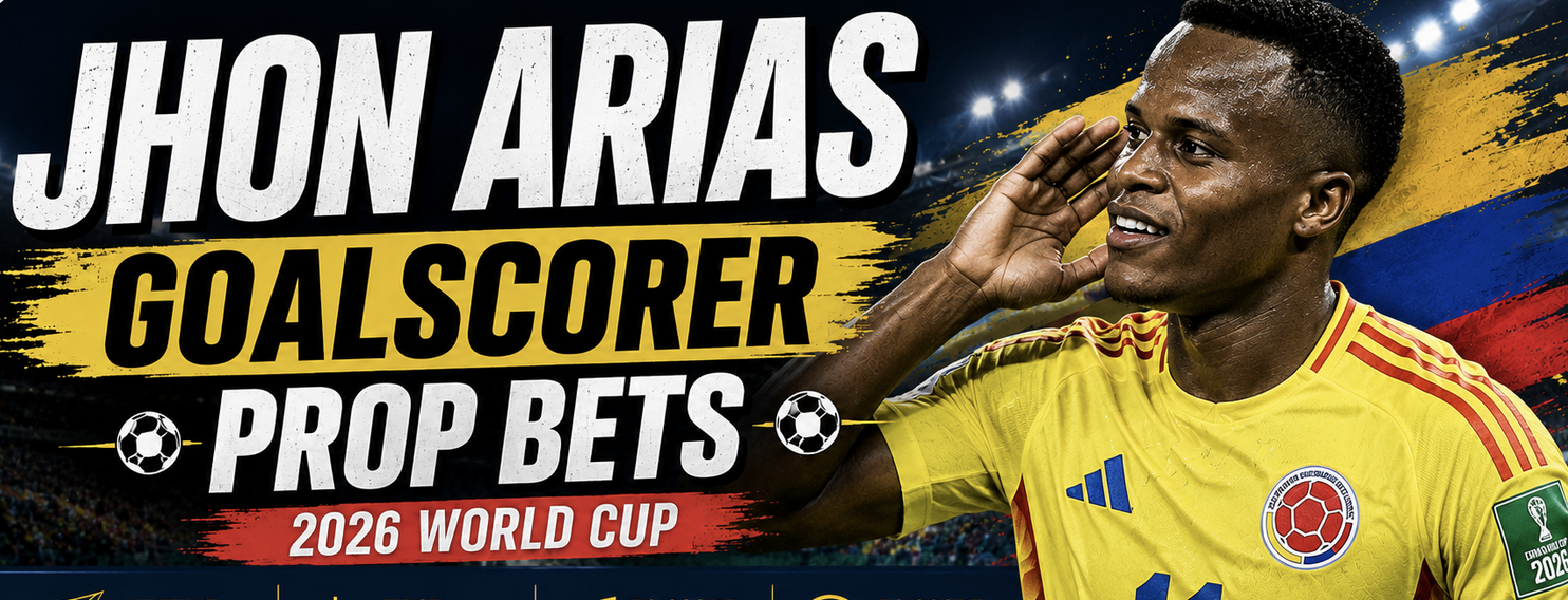 First, Anytime Goal Scorer Prop Bet Payout Odds - Colombia v DR Congo: Jhon Arias, Yoane Wissa, Cedric Bakambu