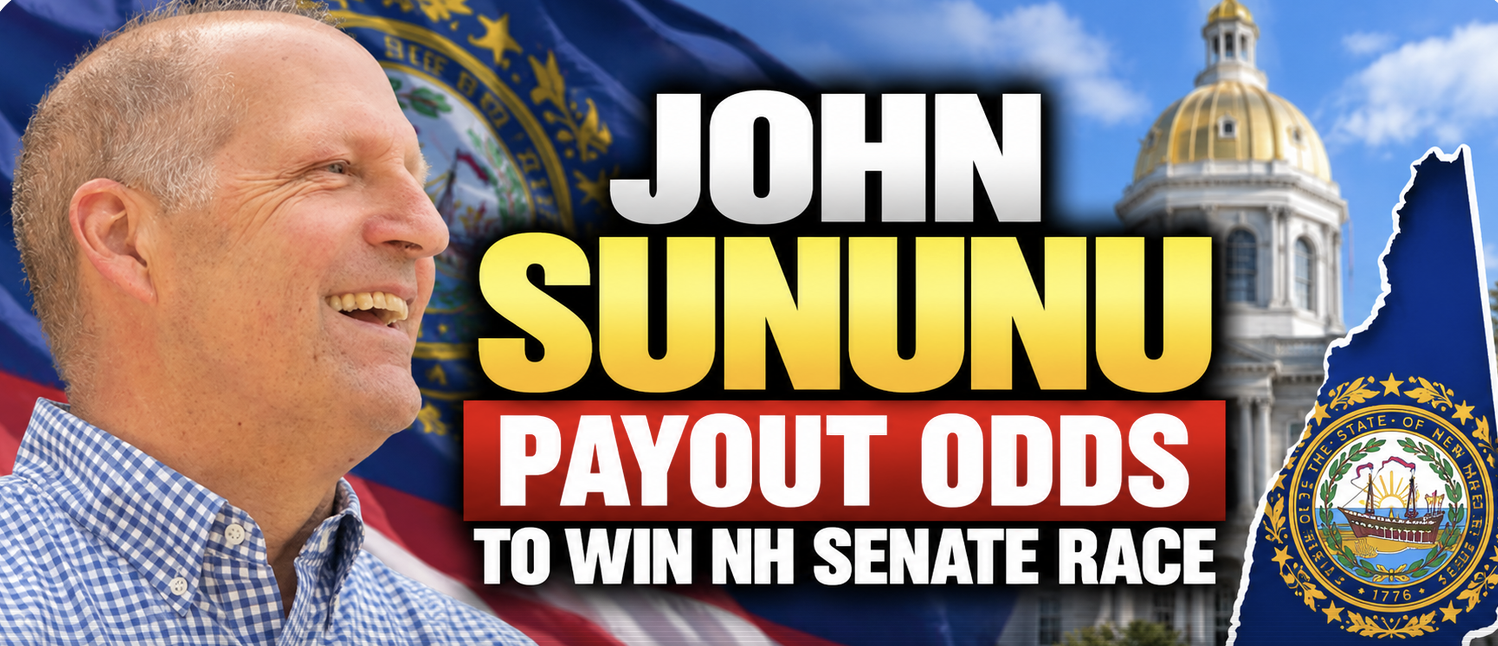 John Sununu Payout Odds to Win the New Hampshire Senate Race at $550 for Every $100 Bet