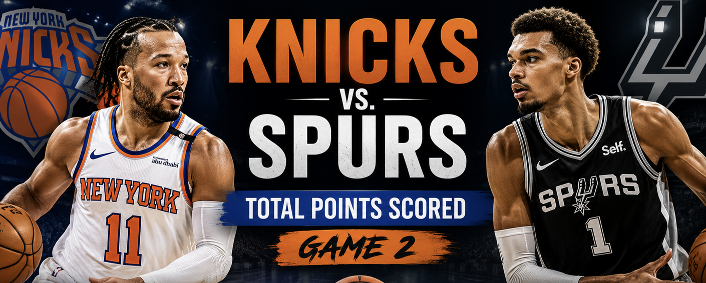 NBA Finals Knicks vs. Spurs Game 2 Total Points Scored Prop Bet