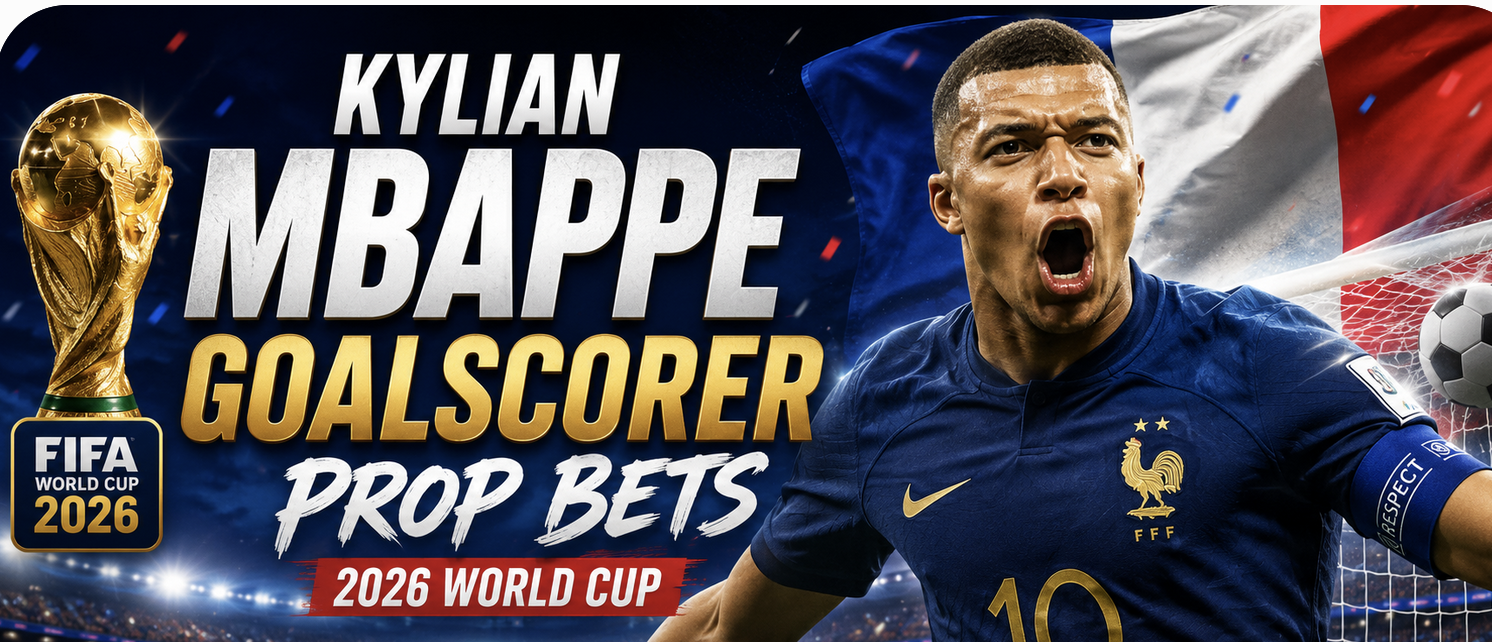 Kylian Mbappe Goalscorer Betting Markets - France vs. England - 2026 World Cup