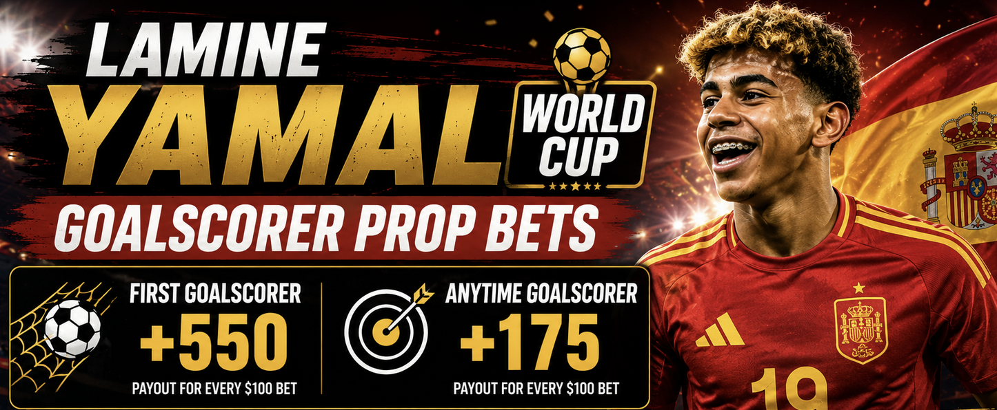 Lamine Yamal Goalscorer Payout Odds - Spain vs. Argentina - World Cup 2026