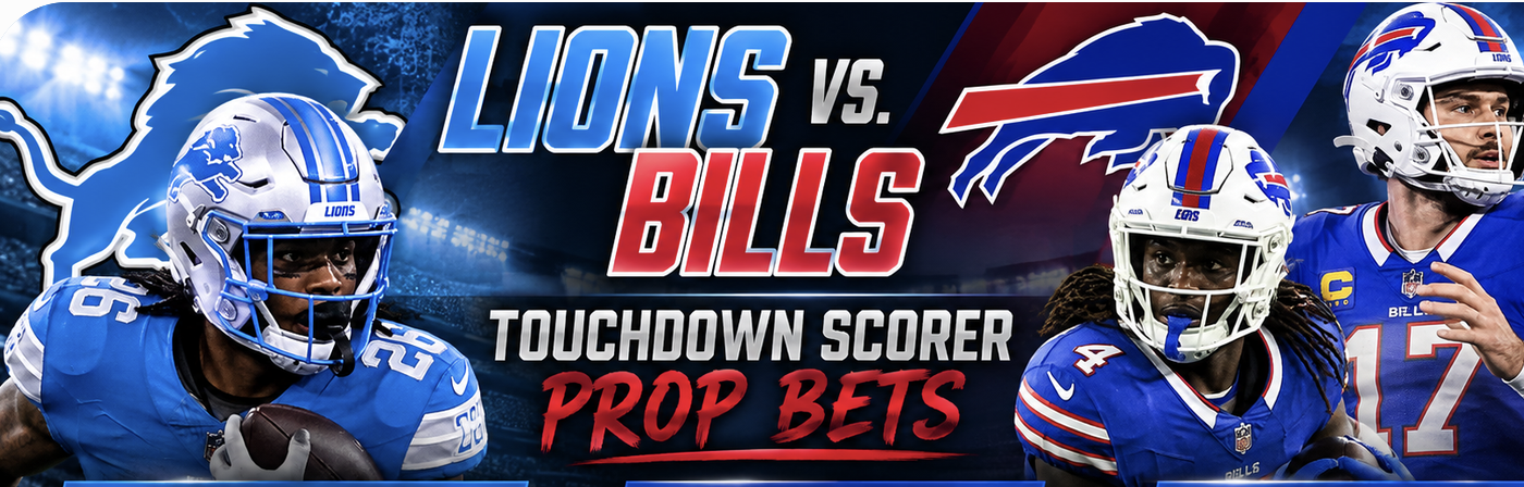 Lions vs. Bills Touchdown Scorer Prop Bets: Jahmyr Gibbs, James Cook, Josh Allen